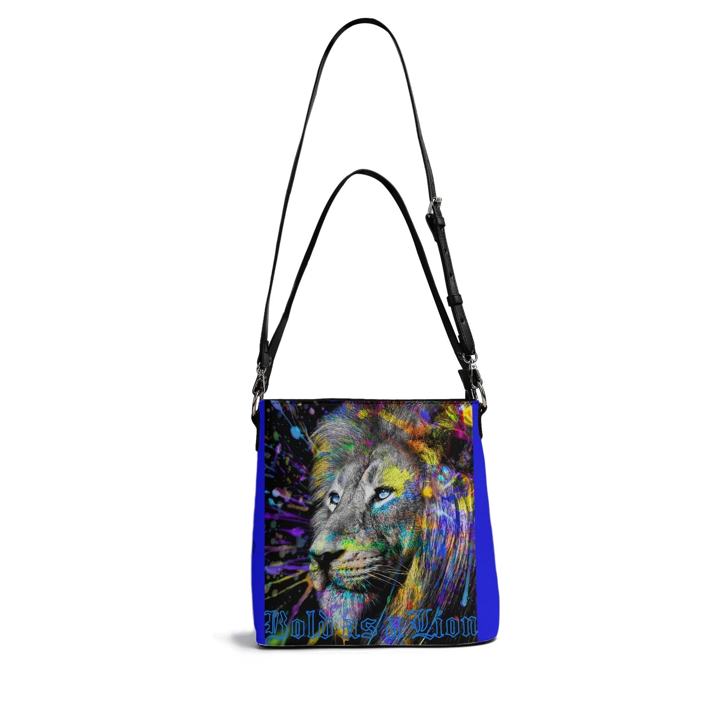 BOLD AS A LION- Womens PU Bucket Bag Shoulder Bag, FREE SHIPPING