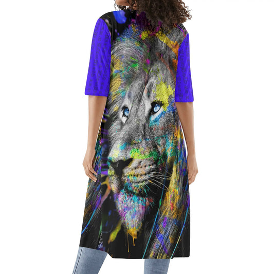 BOLD AS A LION- Womens Half Sleeve Kimono Cardigan, FREE SHIPPING