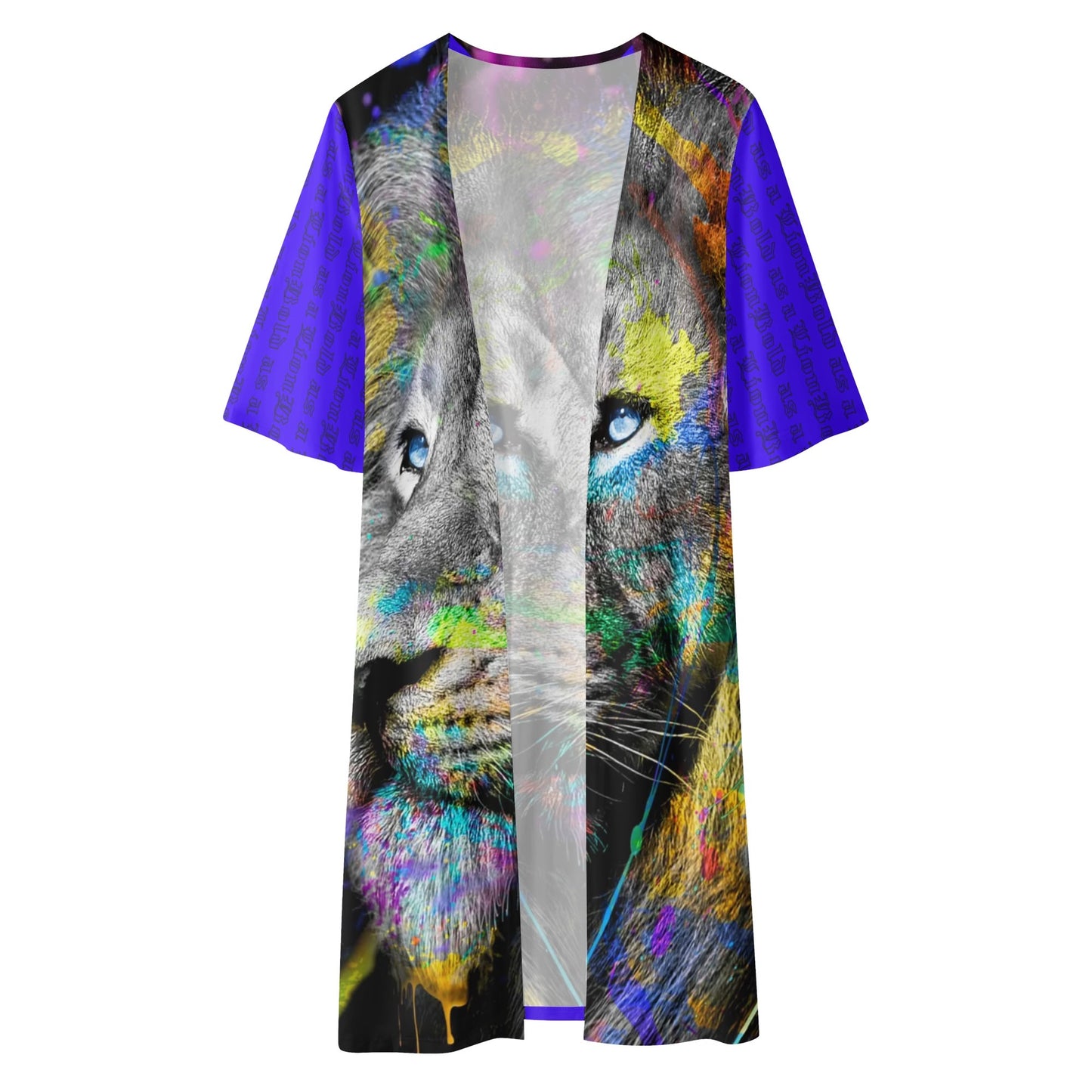 BOLD AS A LION- Womens Half Sleeve Kimono Cardigan, FREE SHIPPING