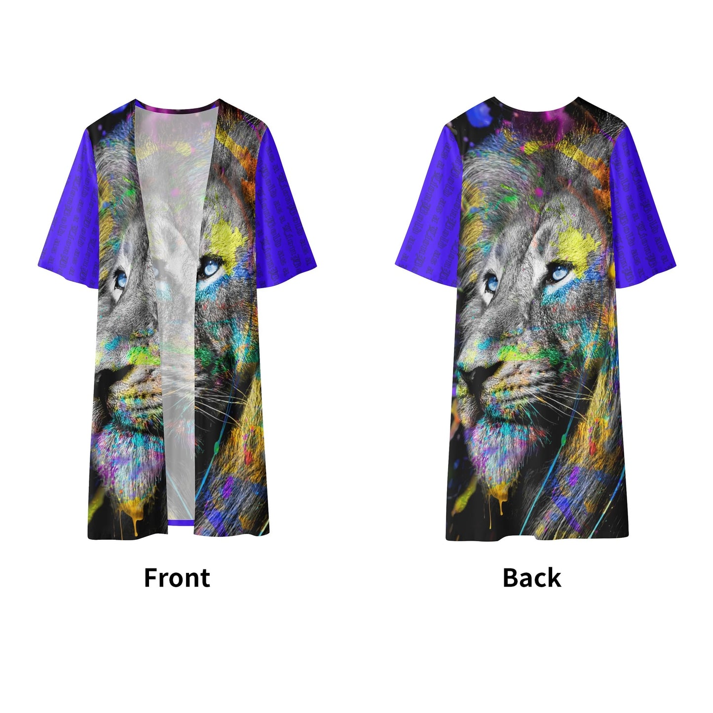 BOLD AS A LION- Womens Half Sleeve Kimono Cardigan, FREE SHIPPING