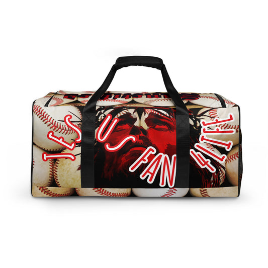 Jesus Fan 4Life- Baseball Duffle bag