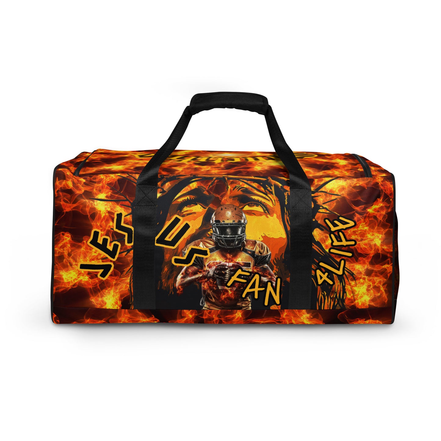 Jesus Fan 4Life- Football Duffle bag