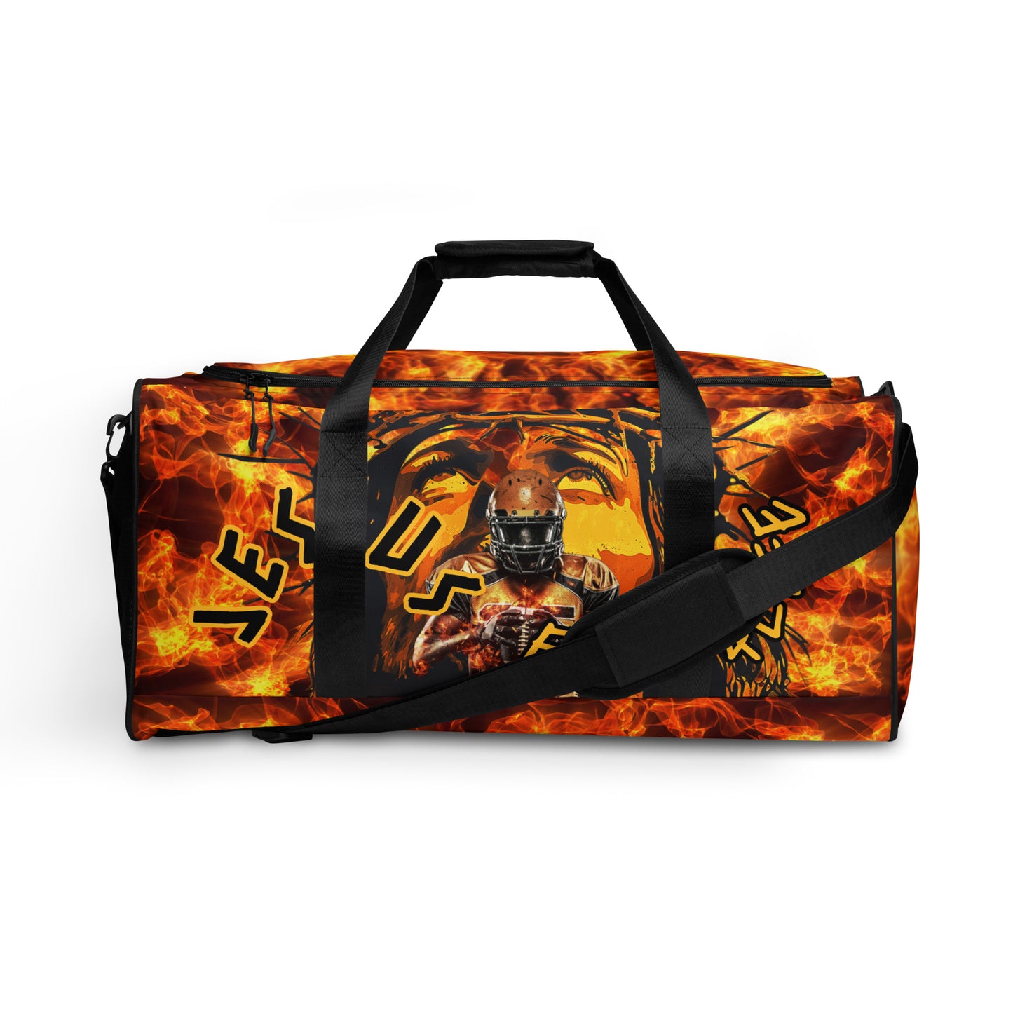 Jesus Fan 4Life- Football Duffle bag