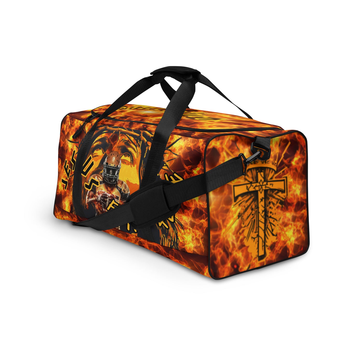 Jesus Fan 4Life- Football Duffle bag