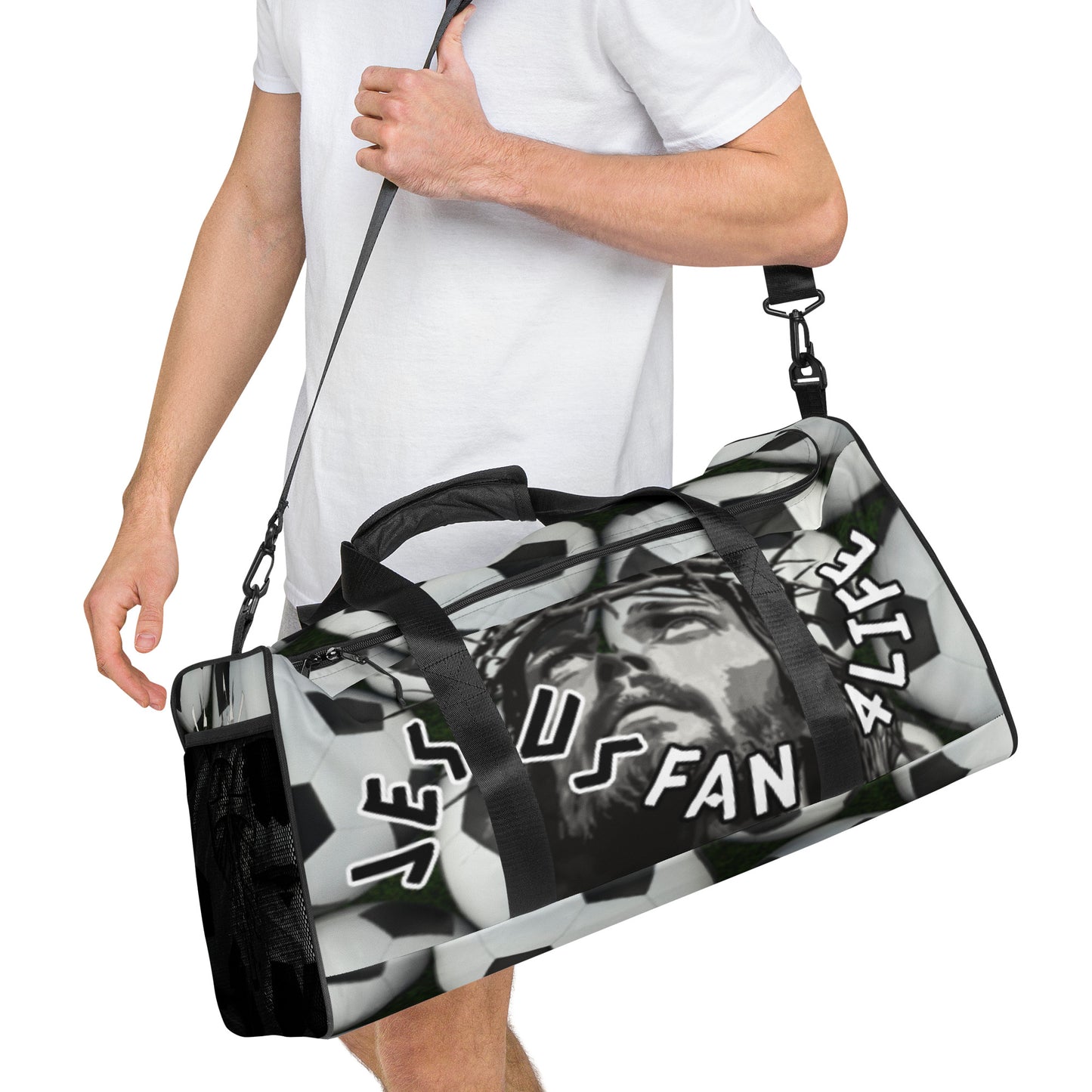 Jesus Fan 4Life- Soccer Duffle bag