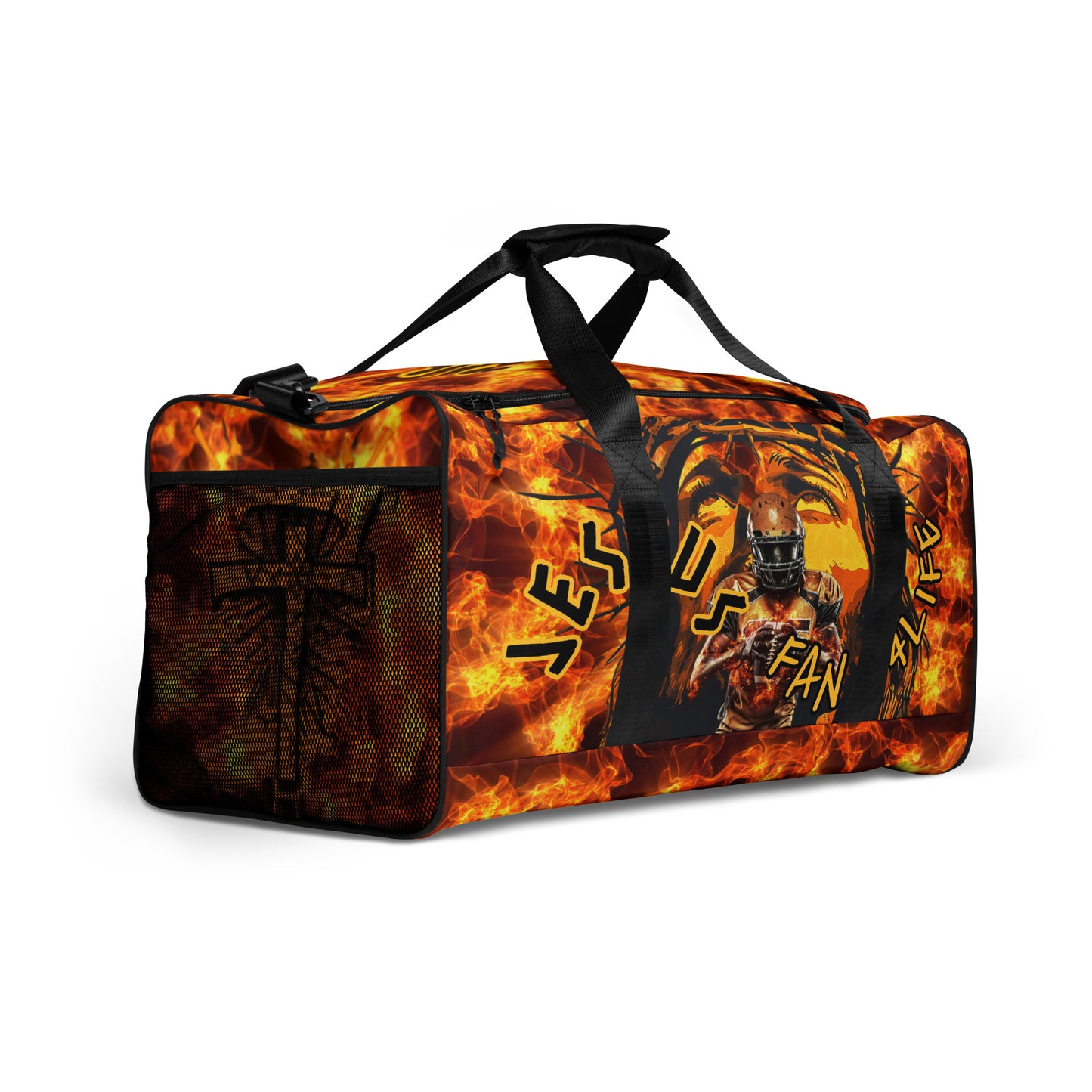 Jesus Fan 4Life- Football Duffle bag