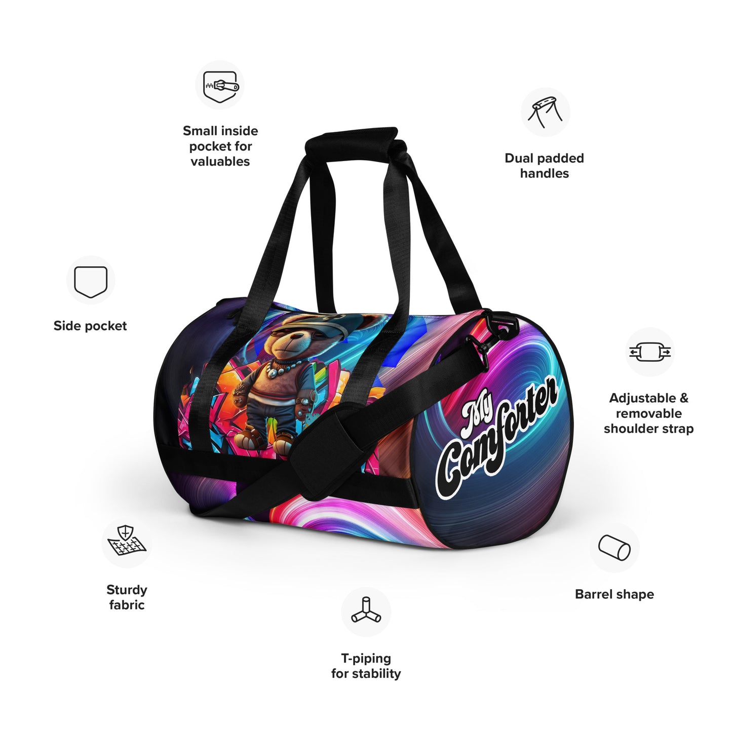 My Comforter- All-over print gym bag