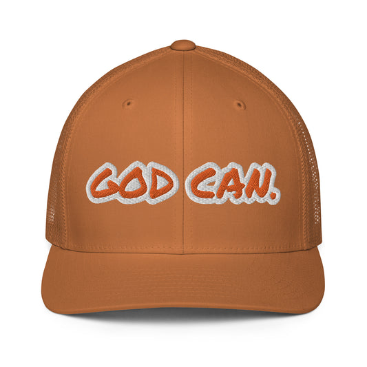 God Can.- Closed-back trucker cap