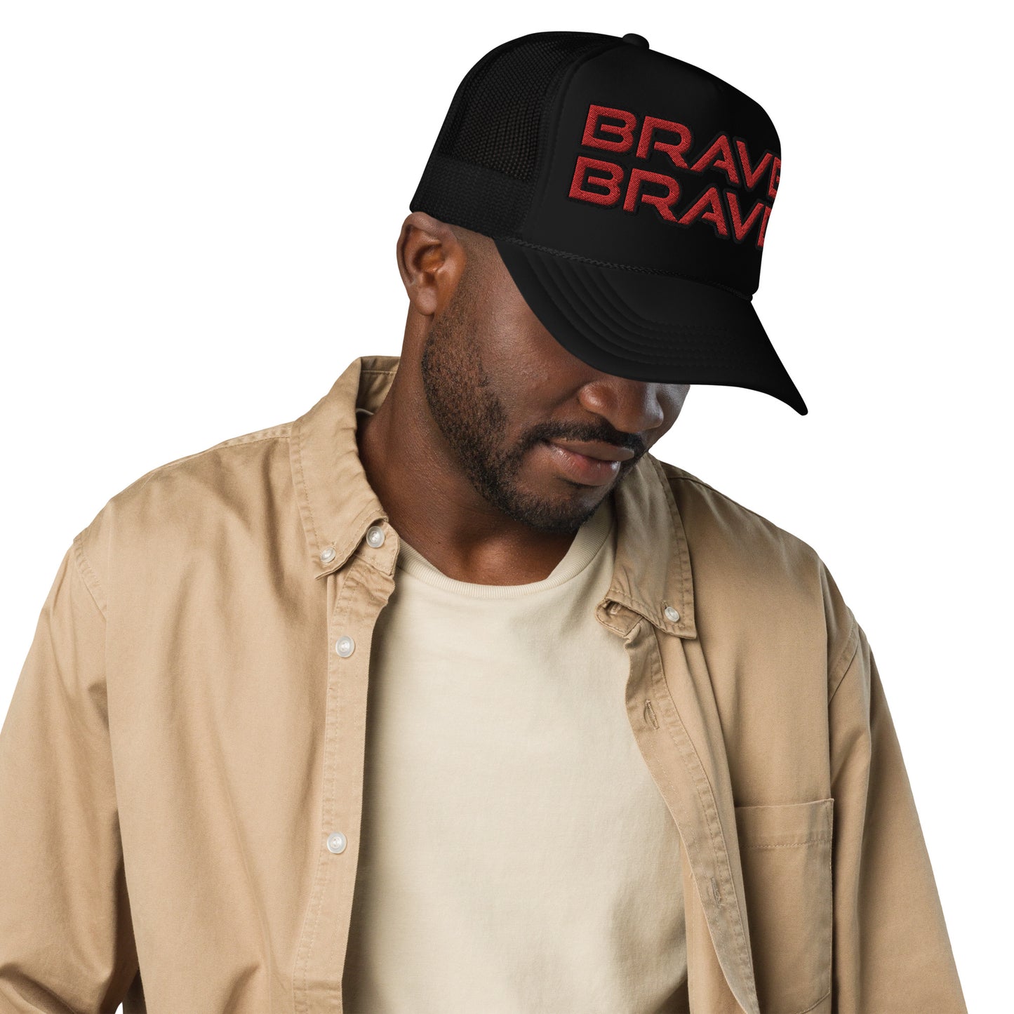 BRAVE BRAVE- Foam trucker hat