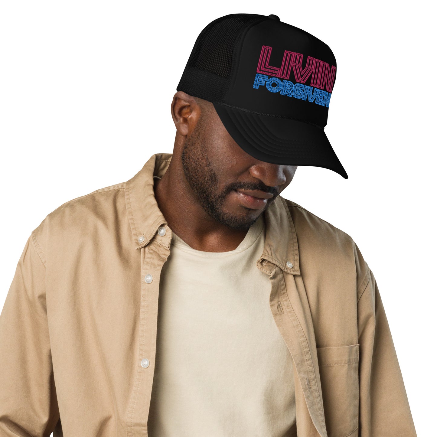 LIVIN FORGIVEN- Foam trucker hat