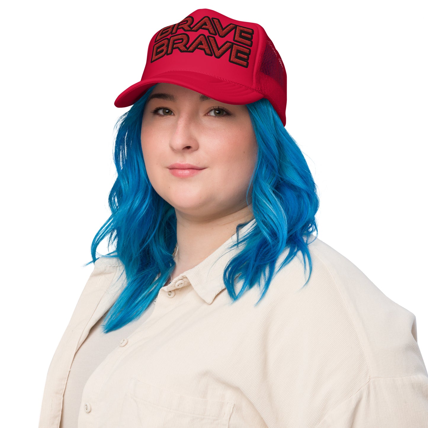 BRAVE BRAVE- Foam trucker hat