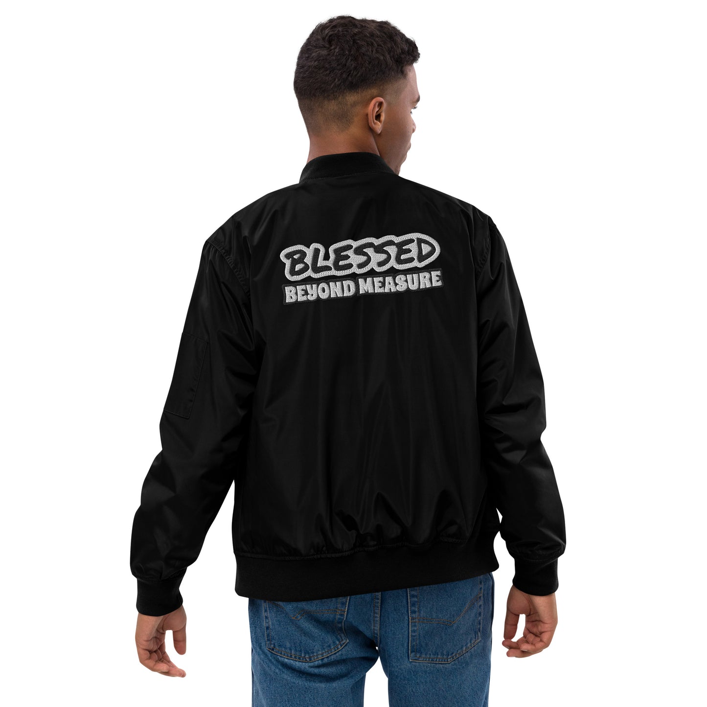 Blessed Beyond Measure - Premium recycled bomber jacket