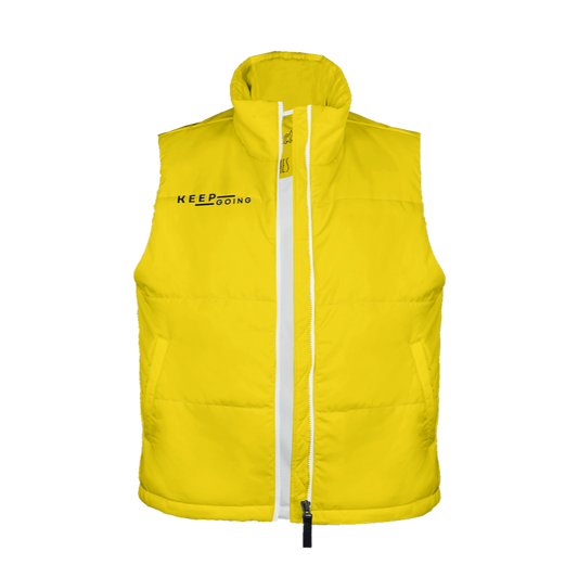 KEEP GOING- Men's Full-Zip Sleeveless Puffer Vest-Lightweight Ecodear