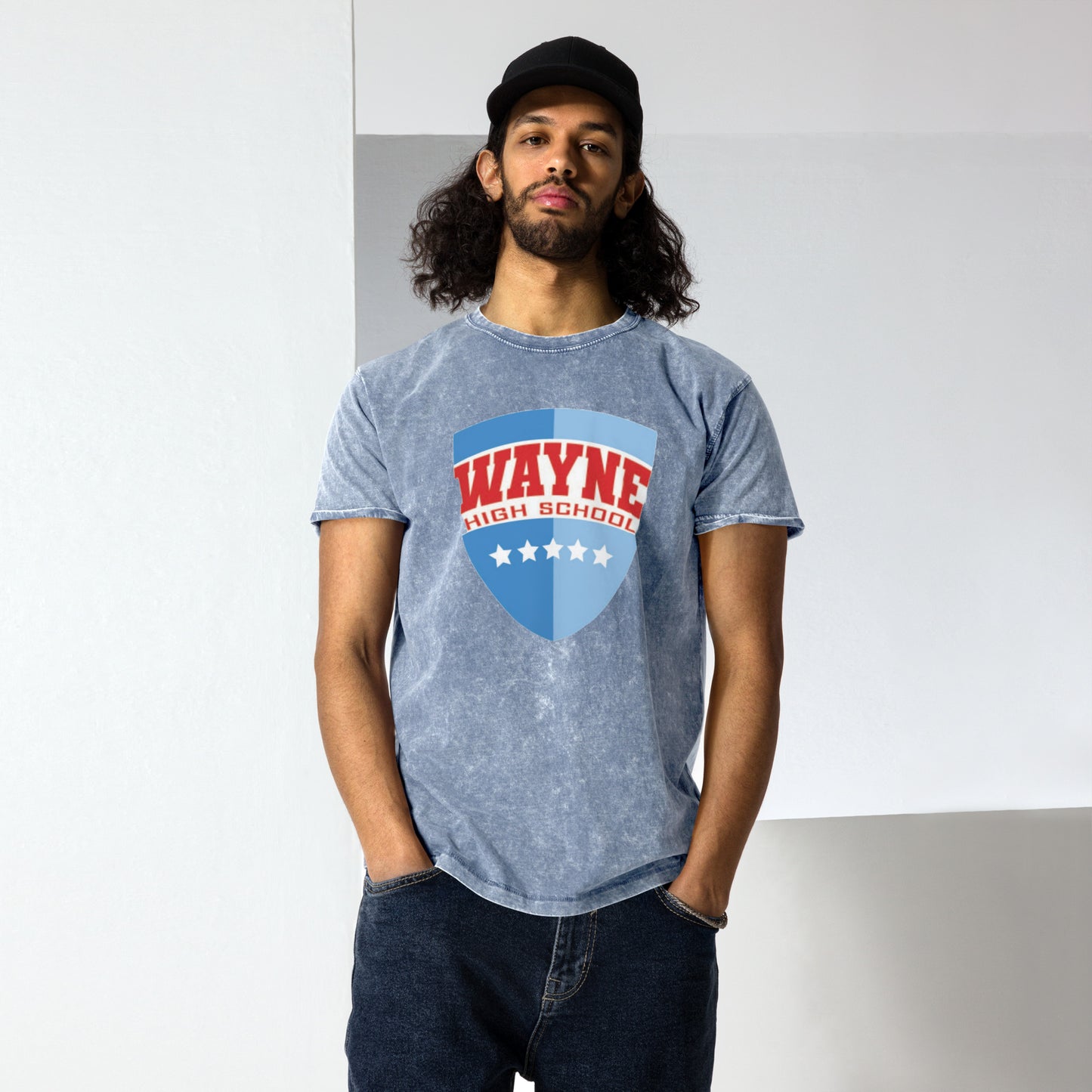 Wayne H.S. Denim T-Shirt