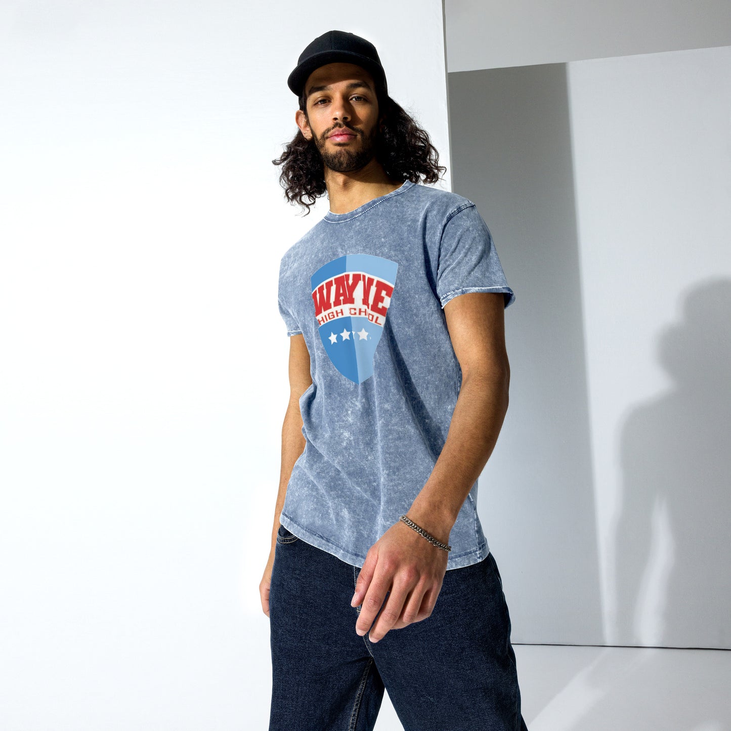 Wayne H.S. Denim T-Shirt