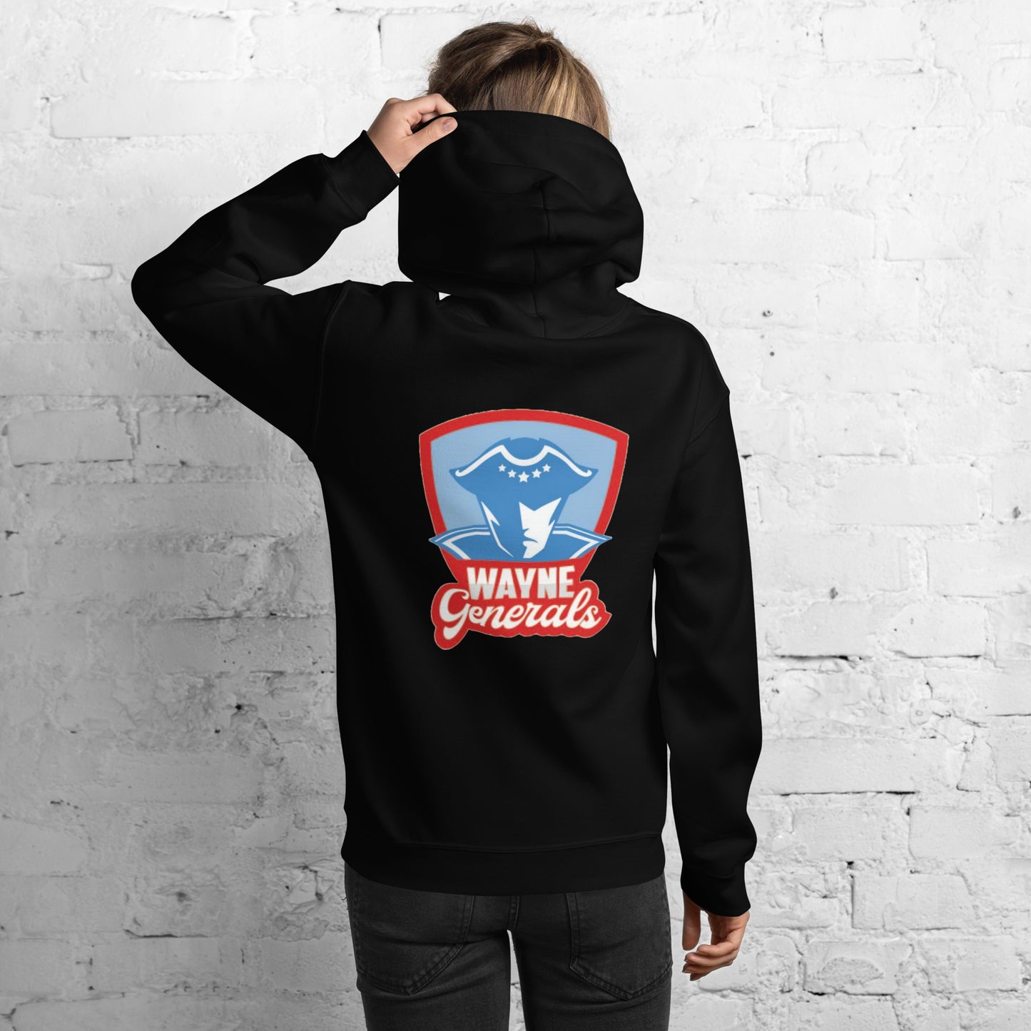 Wayne H.S. Embroidered Front Unisex Hoodie