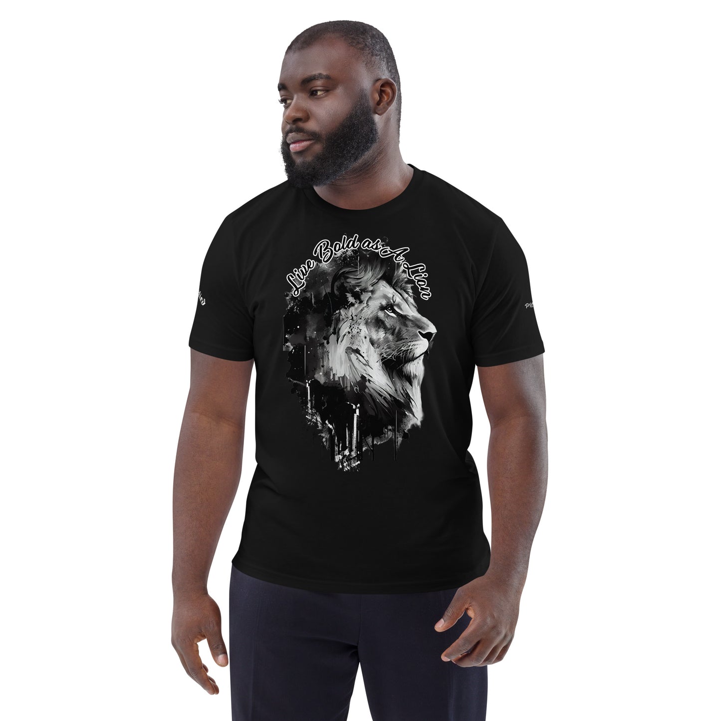 LIVE BOLD AS A LION- Unisex organic cotton t-shirt