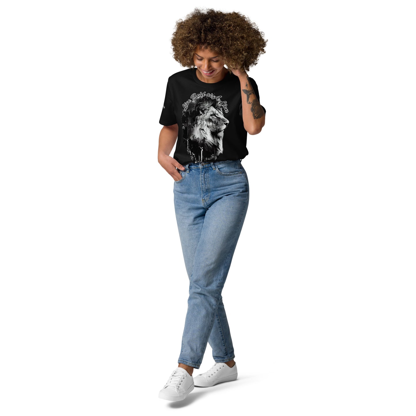 LIVE BOLD AS A LION- Unisex organic cotton t-shirt