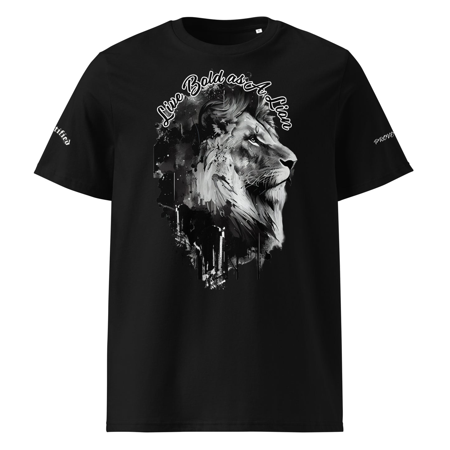 LIVE BOLD AS A LION- Unisex organic cotton t-shirt