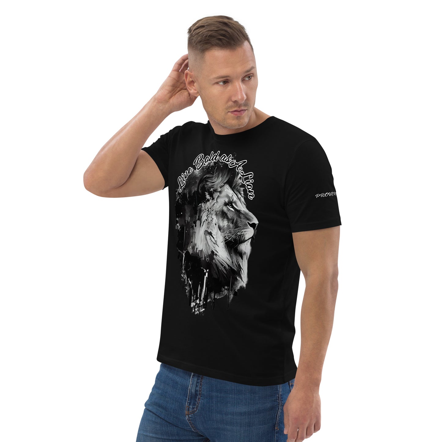 LIVE BOLD AS A LION- Unisex organic cotton t-shirt