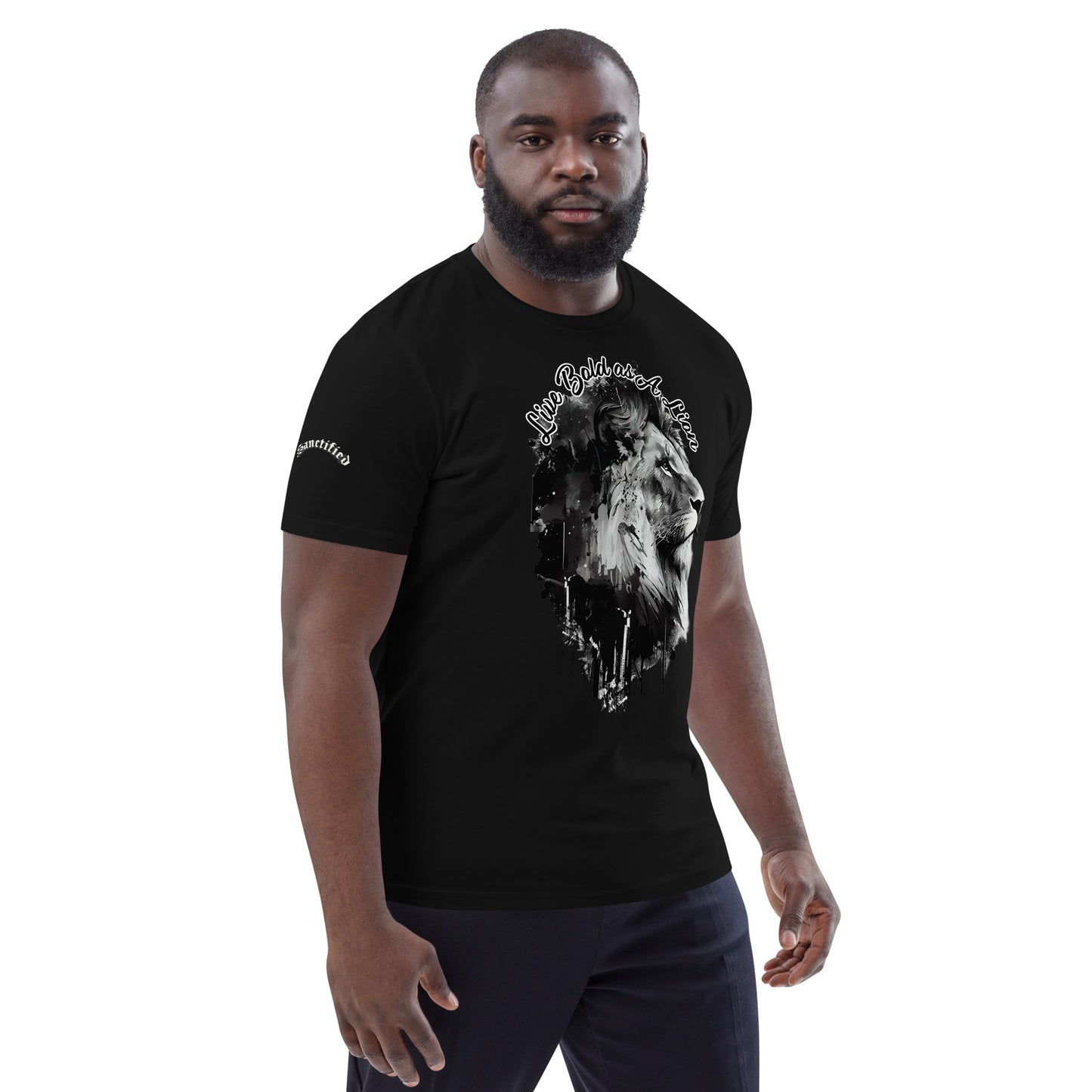 LIVE BOLD AS A LION- Unisex organic cotton t-shirt