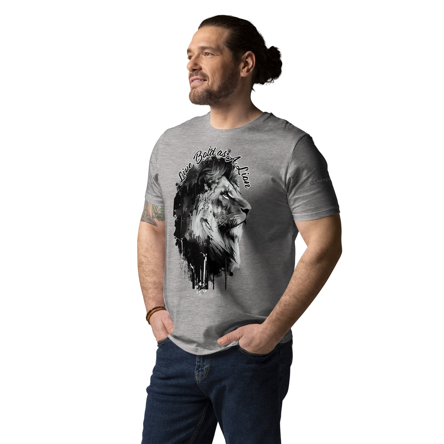 LIVE BOLD AS A LION- Unisex organic cotton t-shirt