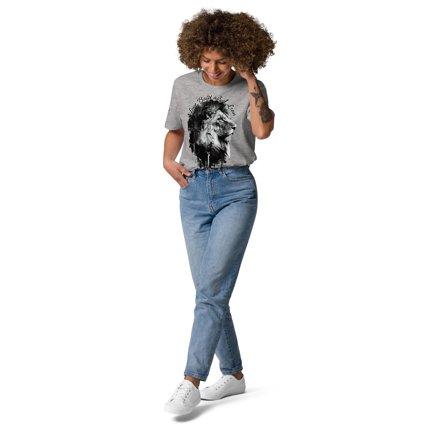 LIVE BOLD AS A LION- Unisex organic cotton t-shirt