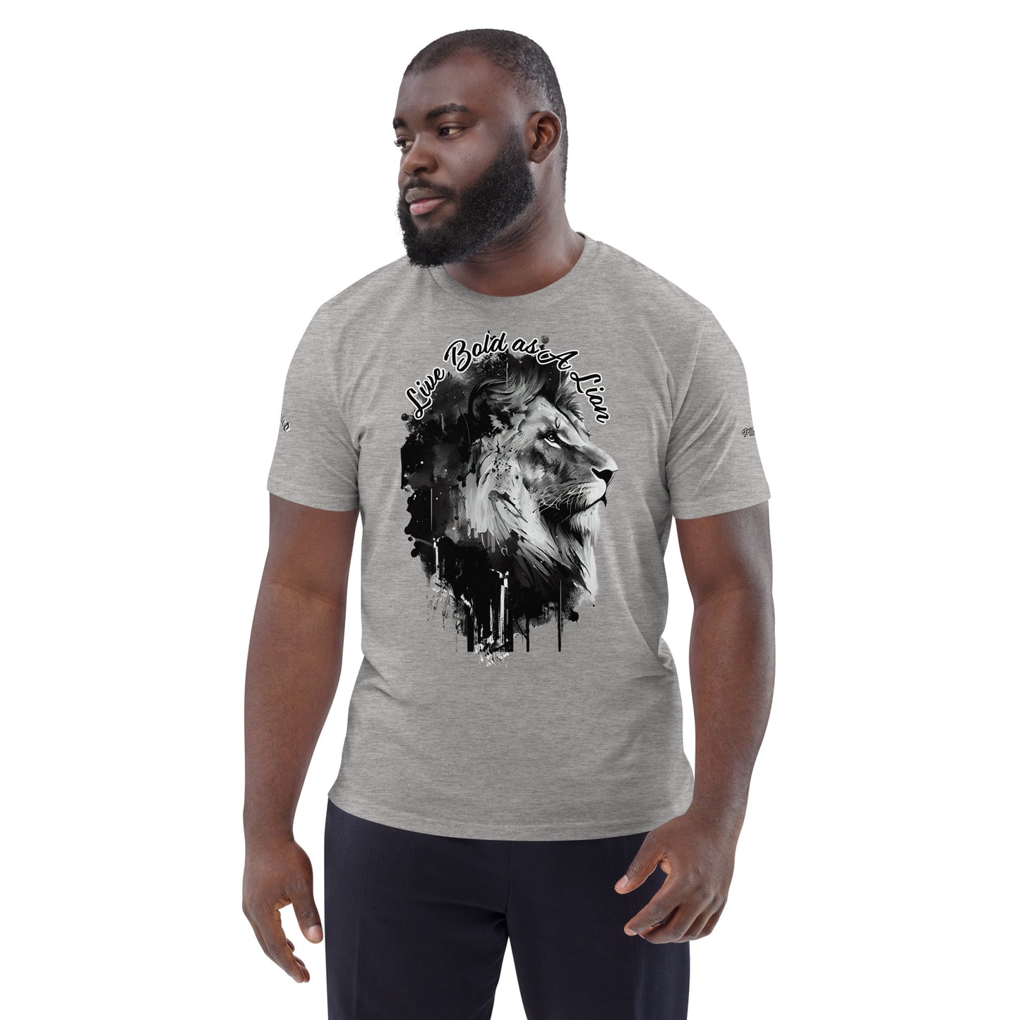 LIVE BOLD AS A LION- Unisex organic cotton t-shirt