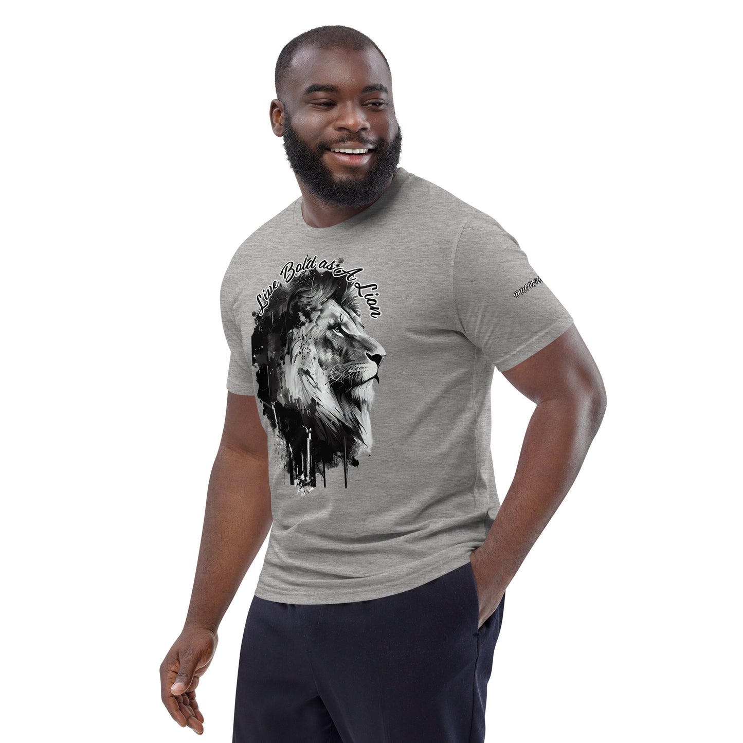 LIVE BOLD AS A LION- Unisex organic cotton t-shirt