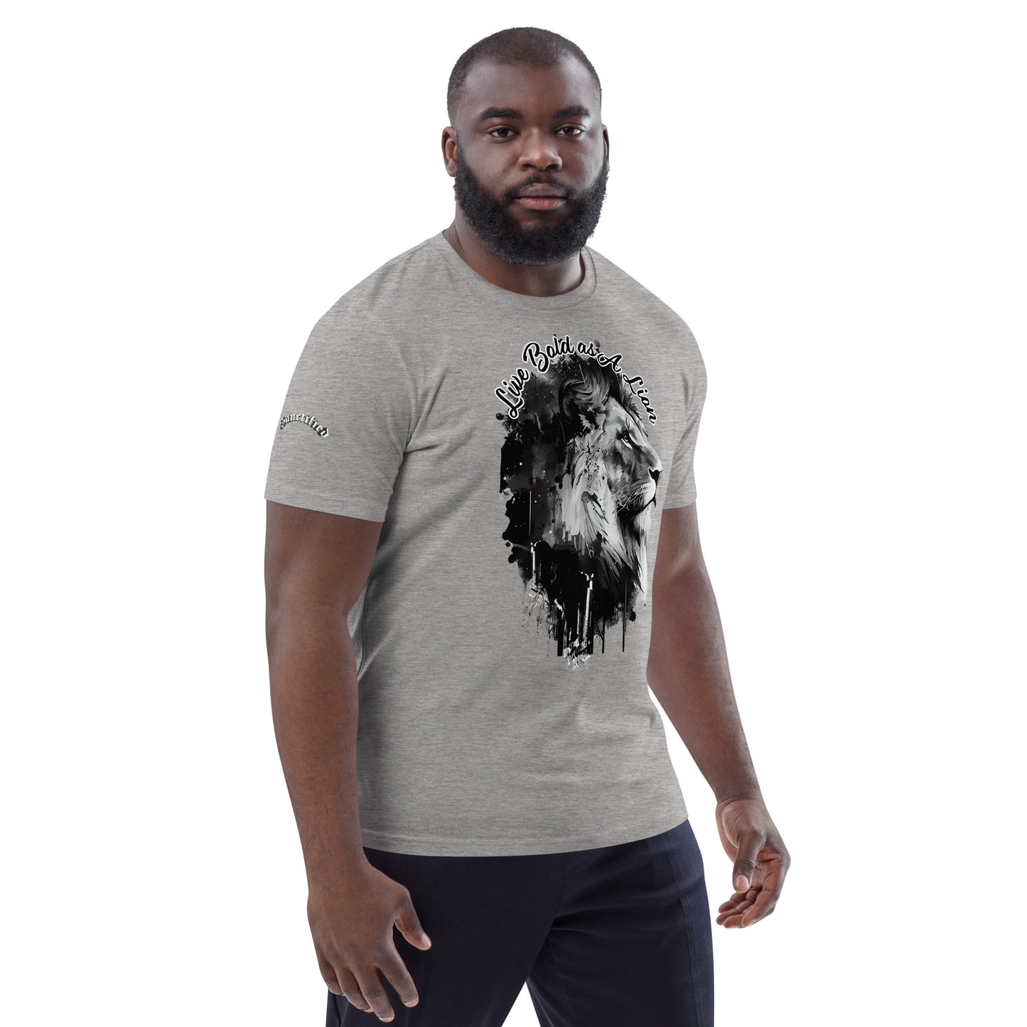 LIVE BOLD AS A LION- Unisex organic cotton t-shirt