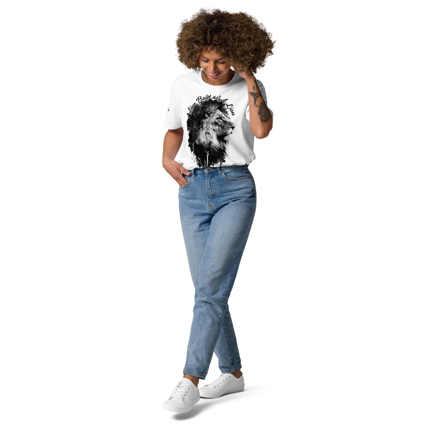 LIVE BOLD AS A LION- Unisex organic cotton t-shirt