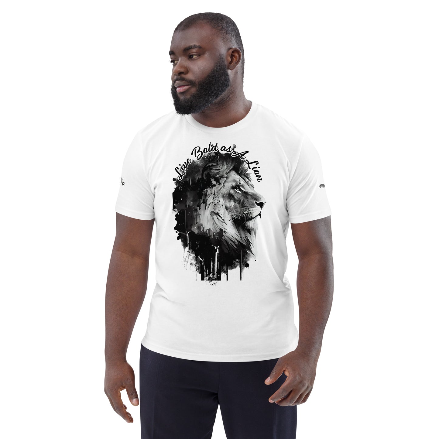 LIVE BOLD AS A LION- Unisex organic cotton t-shirt