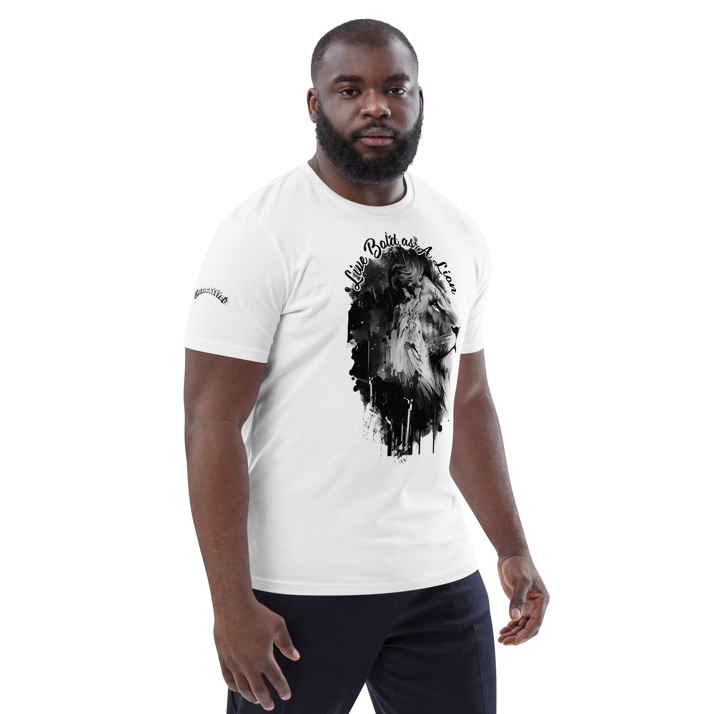 LIVE BOLD AS A LION- Unisex organic cotton t-shirt