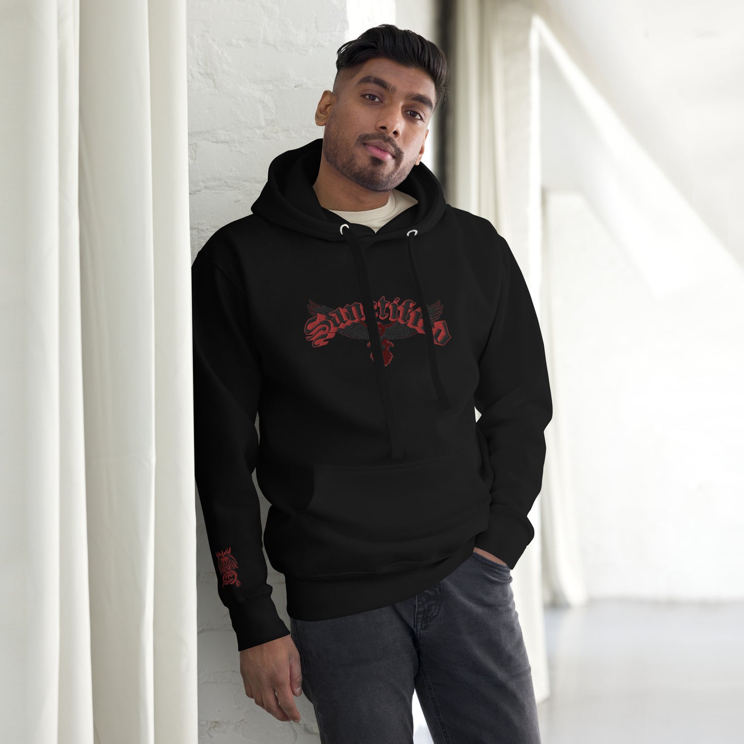 SANCTIFIED SIGNATURE- EMBROIDERED FRONT Unisex Hoodie