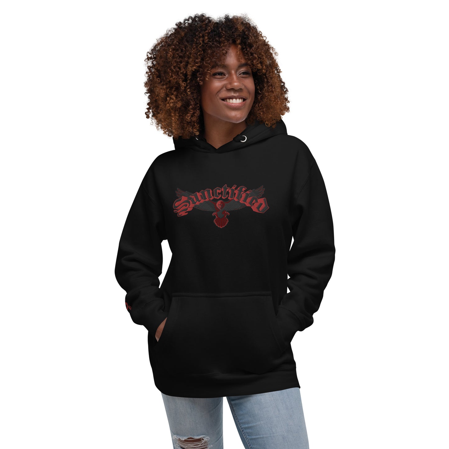 SANCTIFIED SIGNATURE- EMBROIDERED FRONT Unisex Hoodie