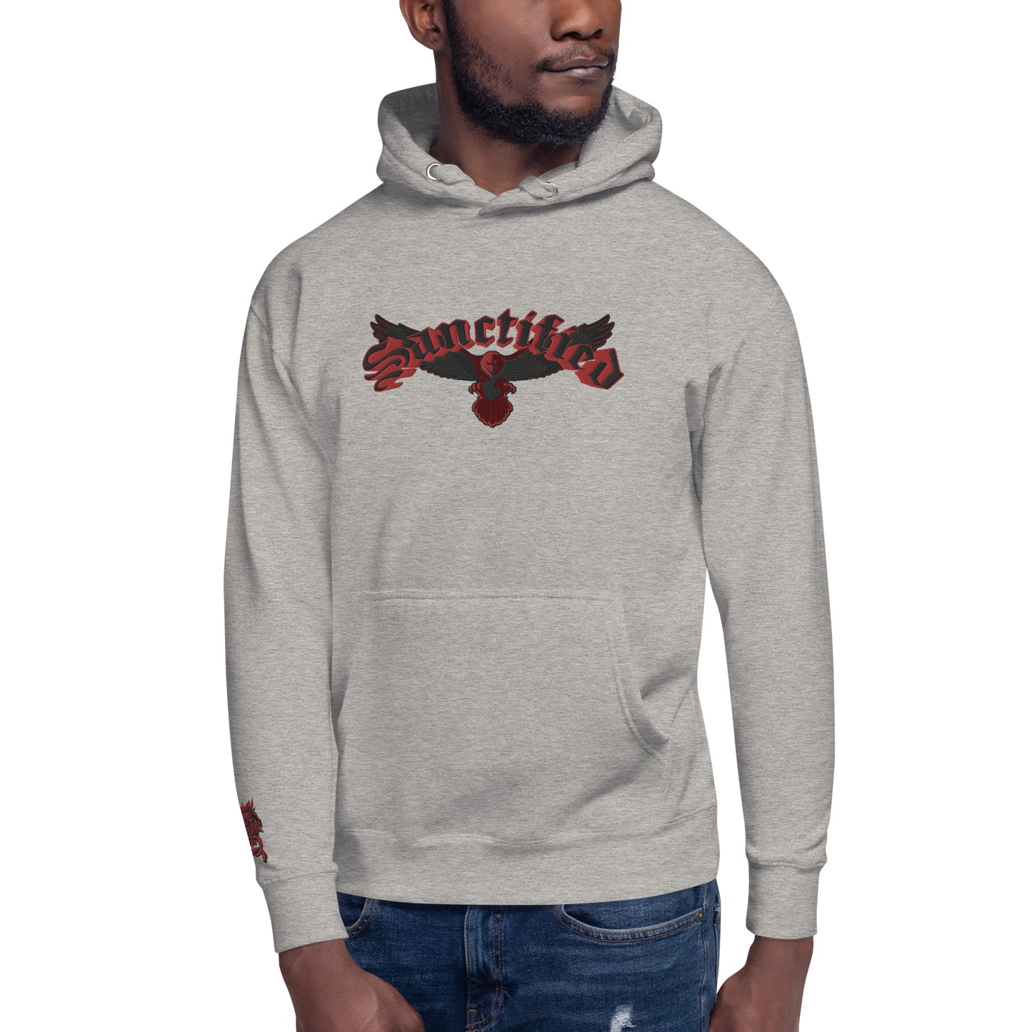 SANCTIFIED SIGNATURE- EMBROIDERED FRONT Unisex Hoodie