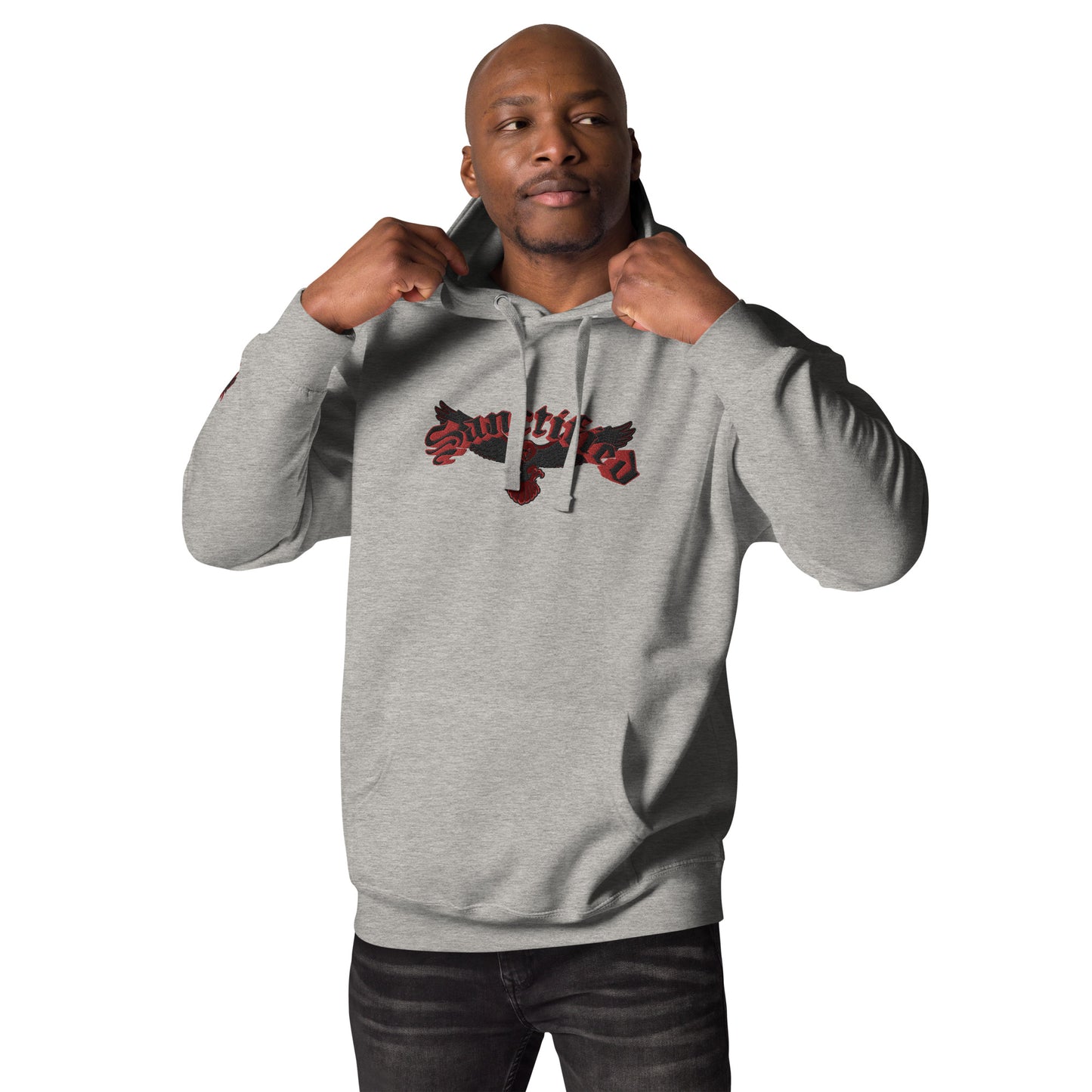 SANCTIFIED SIGNATURE- EMBROIDERED FRONT Unisex Hoodie