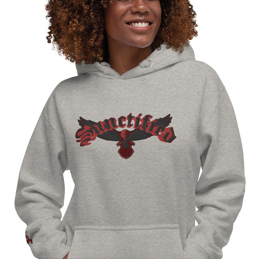 SANCTIFIED SIGNATURE- EMBROIDERED FRONT Unisex Hoodie