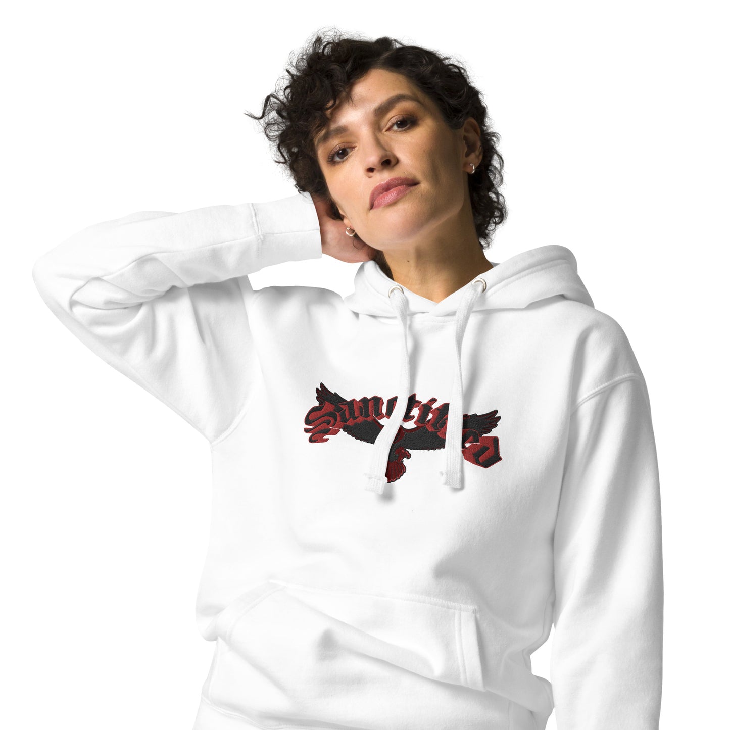 SANCTIFIED SIGNATURE- EMBROIDERED FRONT Unisex Hoodie