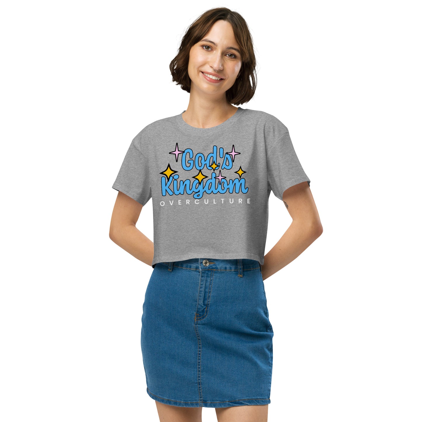 GOD'S KINGDOM OVER CULTURE- Women’s crop top