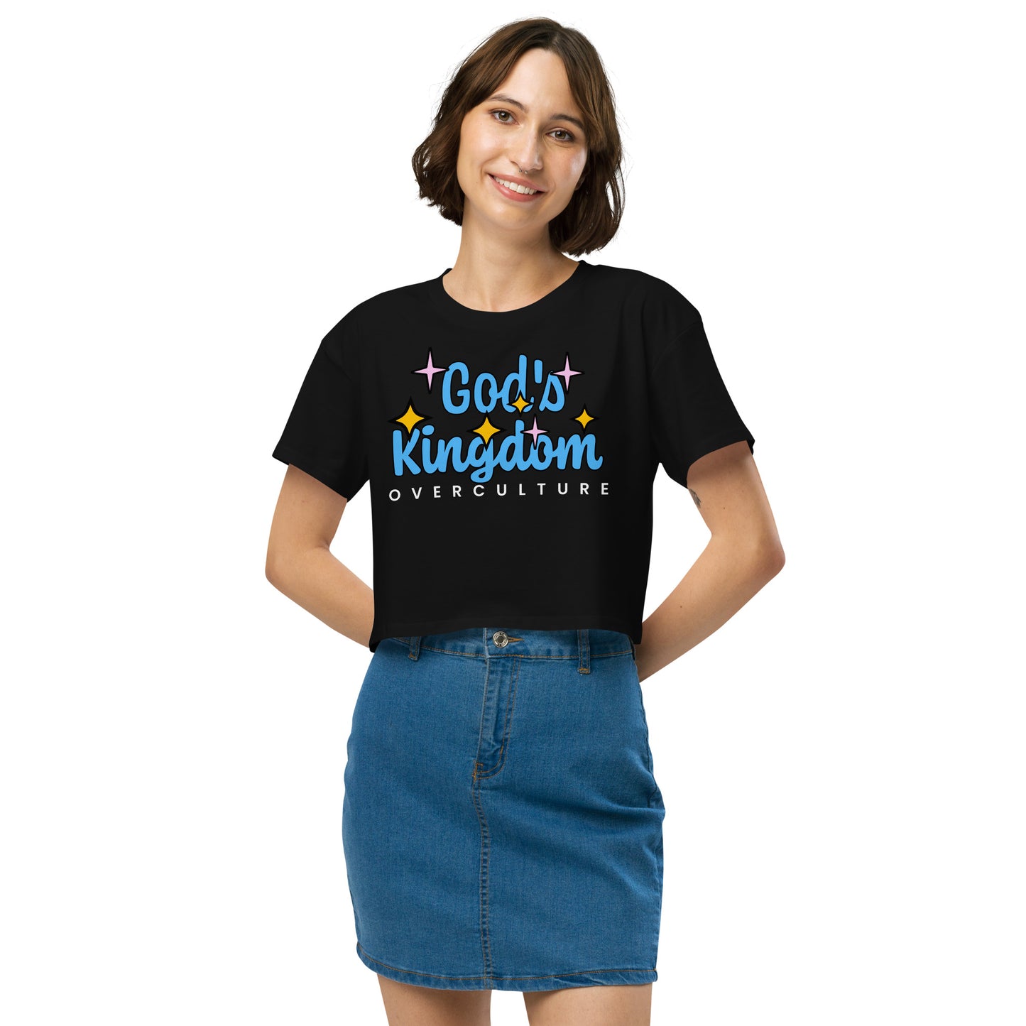 GOD'S KINGDOM OVER CULTURE- Women’s crop top