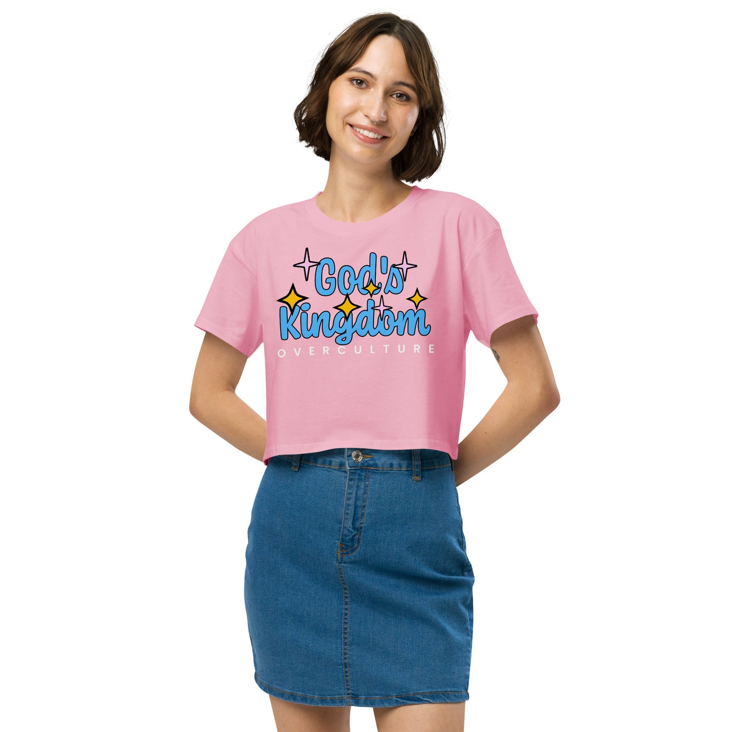 GOD'S KINGDOM OVER CULTURE- Women’s crop top