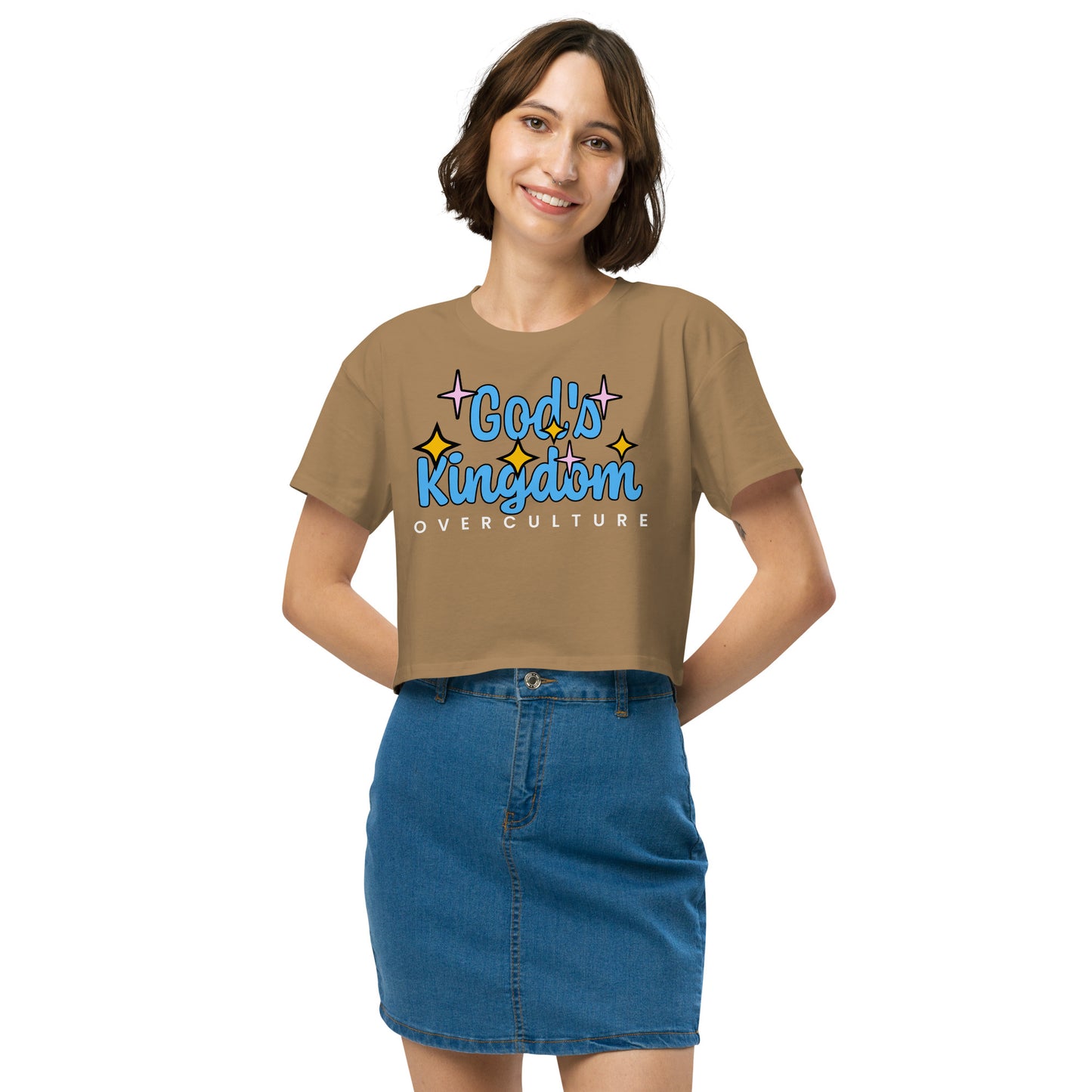 GOD'S KINGDOM OVER CULTURE- Women’s crop top