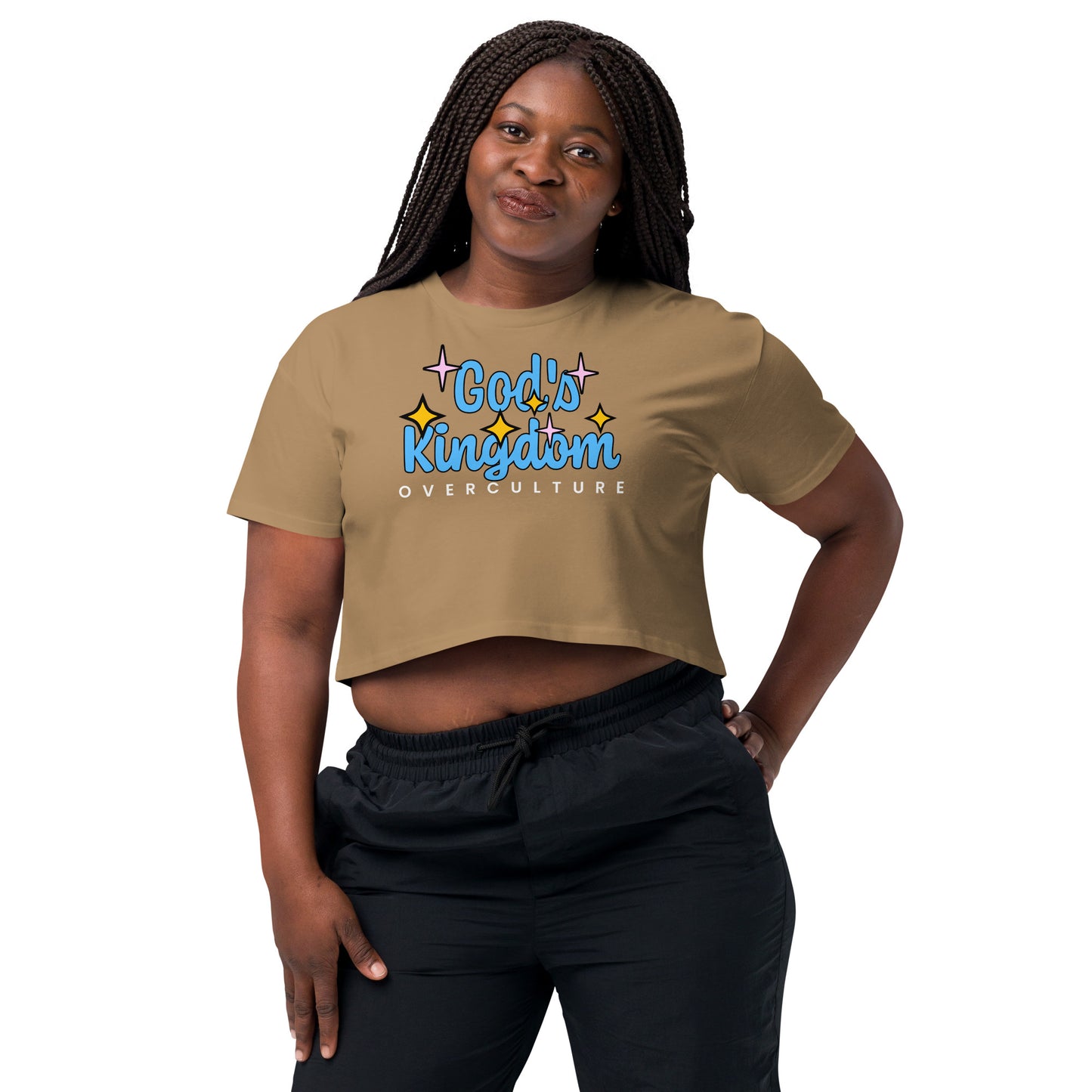 GOD'S KINGDOM OVER CULTURE- Women’s crop top