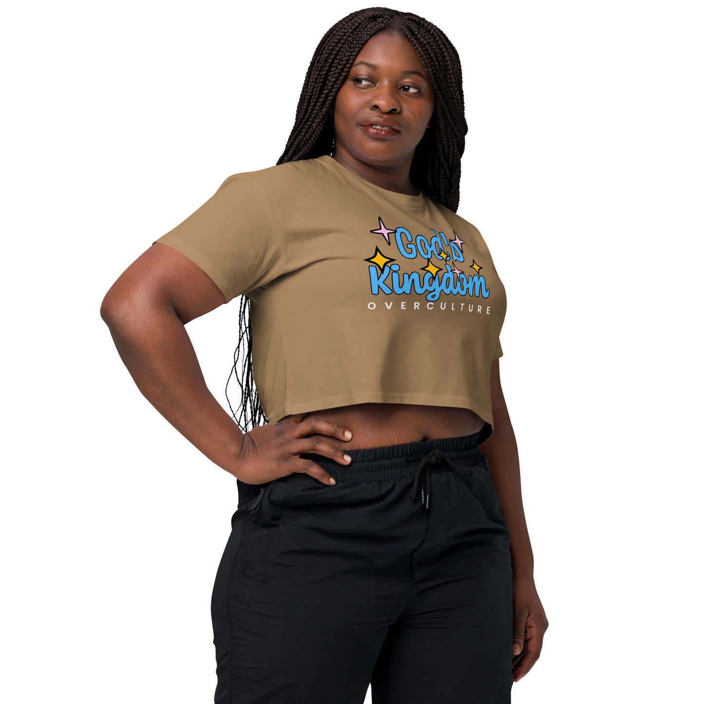 GOD'S KINGDOM OVER CULTURE- Women’s crop top