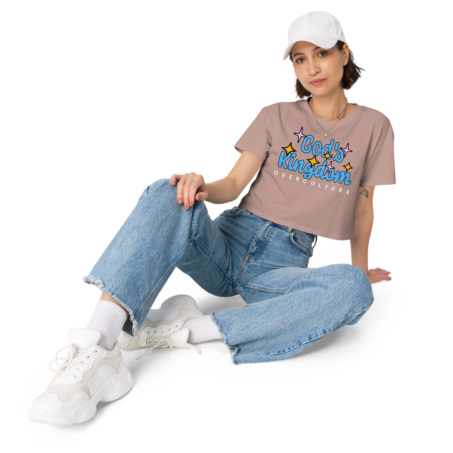 GOD'S KINGDOM OVER CULTURE- Women’s crop top