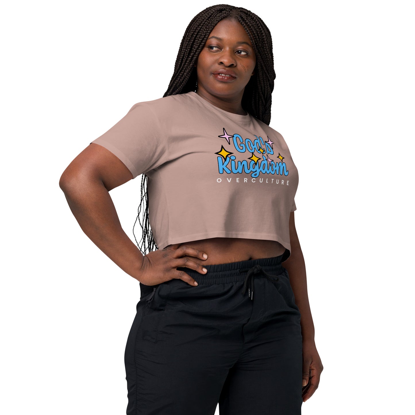 GOD'S KINGDOM OVER CULTURE- Women’s crop top