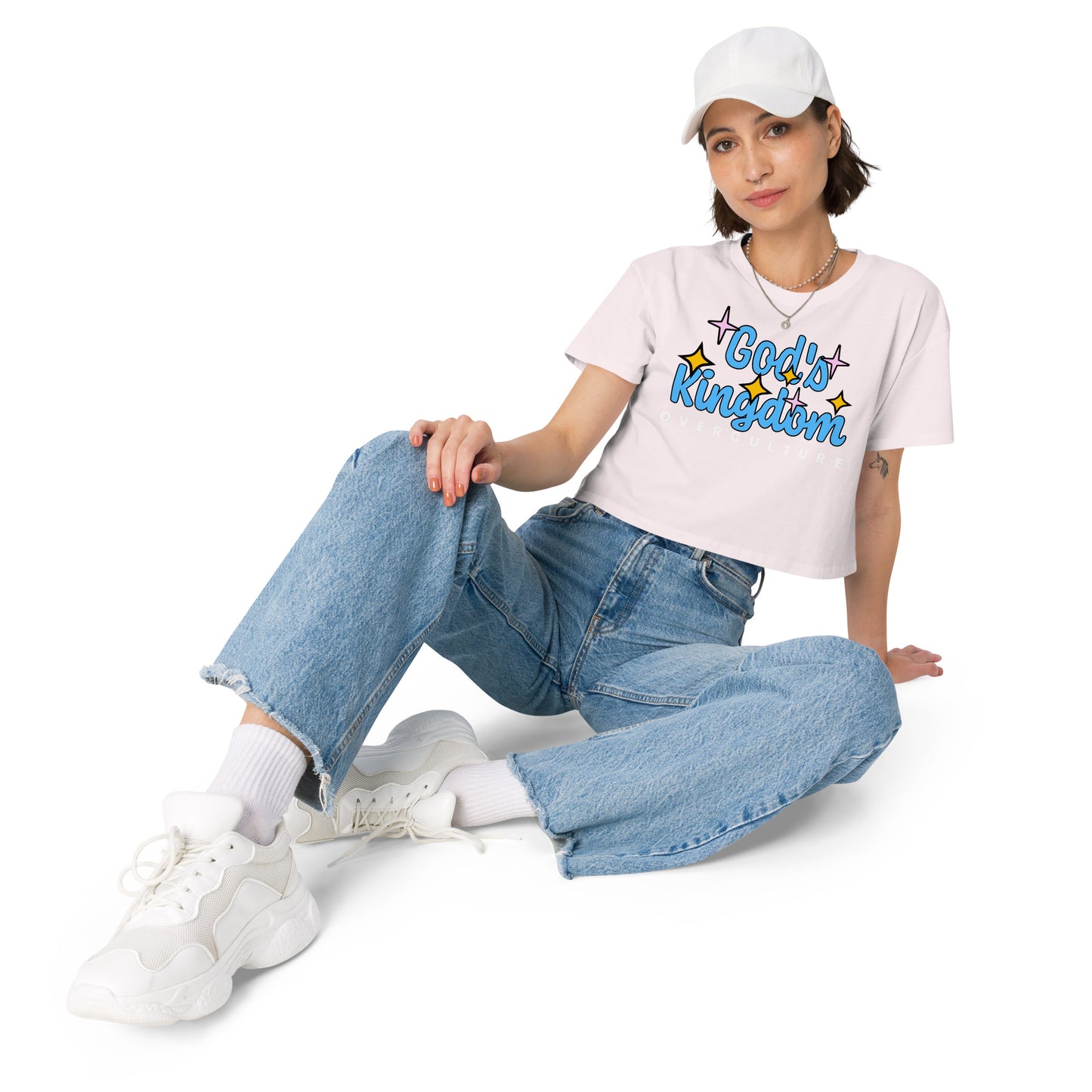 GOD'S KINGDOM OVER CULTURE- Women’s crop top