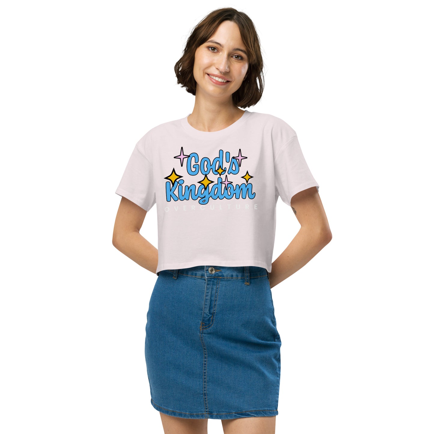 GOD'S KINGDOM OVER CULTURE- Women’s crop top