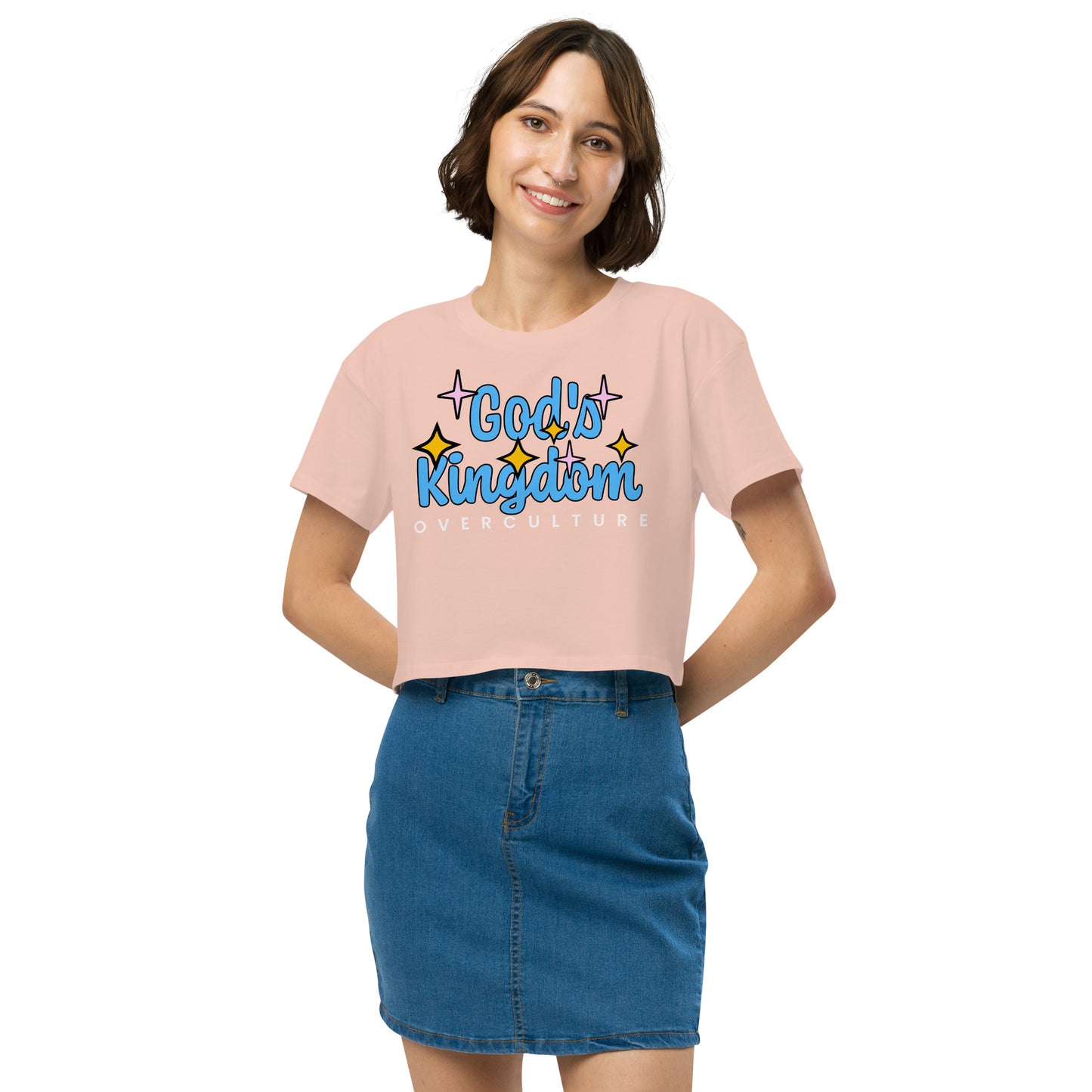 GOD'S KINGDOM OVER CULTURE- Women’s crop top